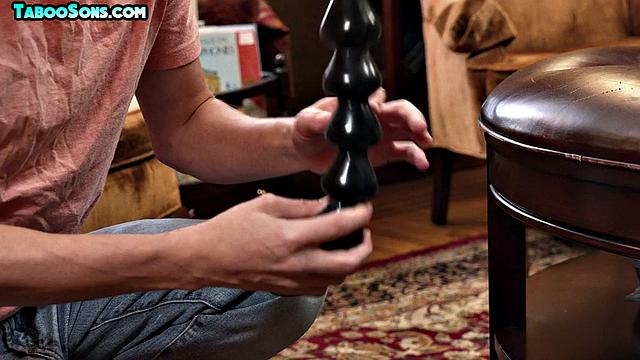 stepdad anal toying handsome stepson