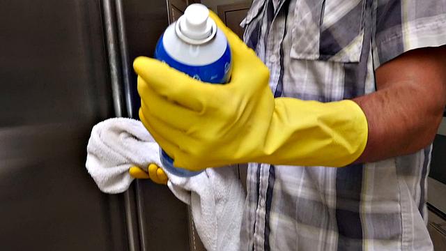 Help me clean, daddy!