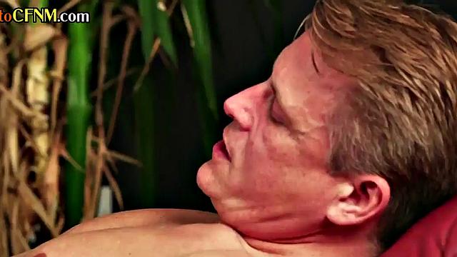 British CFNM femdom ladies suck and jerk cock in a group