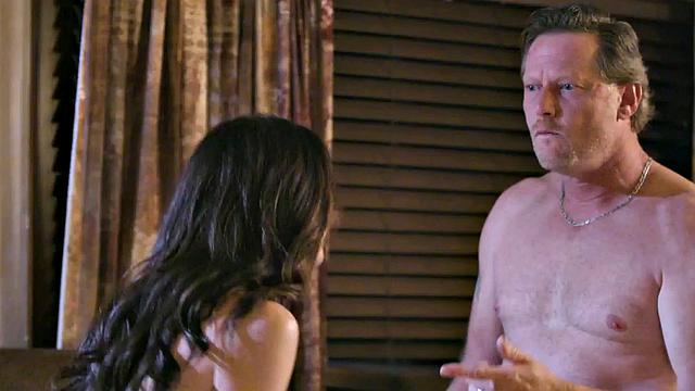 Sinful MILF fucked in 3way after massage by masseur and hubby