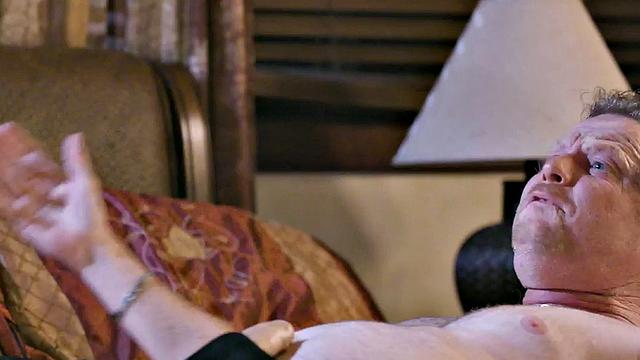 Sinful MILF fucked in 3way after massage by masseur and hubby