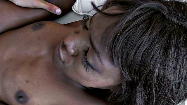 Ebony Beauty Poolside  
