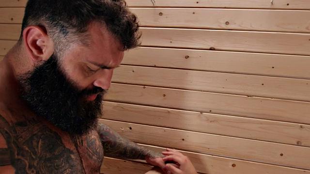 Sexy anal guy fucked by big white dick while riding