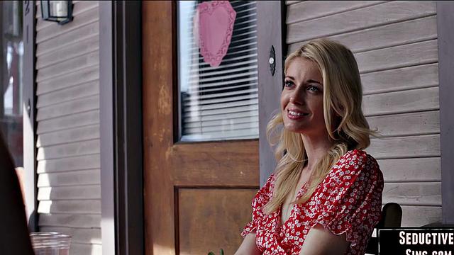 Blonde slut hard pussylicked