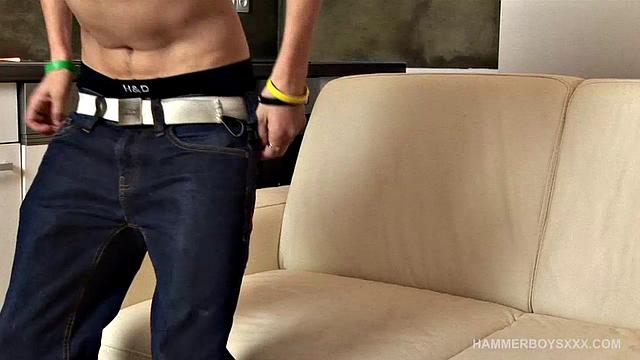 Jaro Sida strips down and gets wild with another hung stud