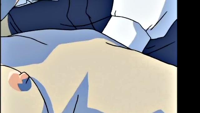 Bounded schoolgirl gets her pussy teased & penetrated by her naughty friends in a kinky Hentai video