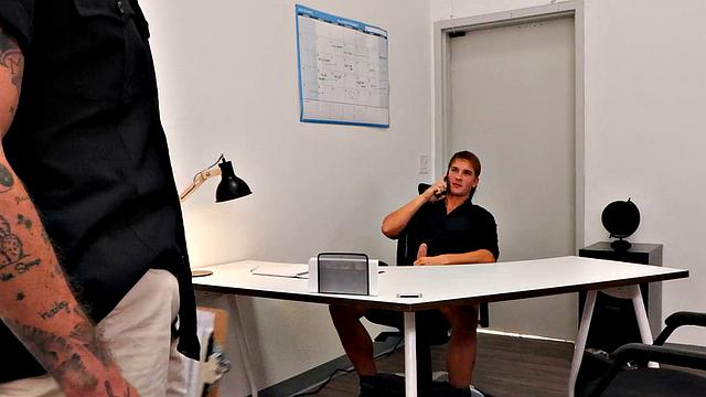 NextDoorStudios - Tatted Fireman Catches Hunk Jerking & Chooses To Fuck Him