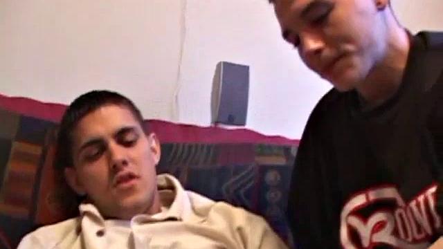 TJ Kummings and Martin Lorenzo pull out their cocks. TJ licks Martin's dick before the boys enjoy a hot exchange. TJ fucks Martin's ass.