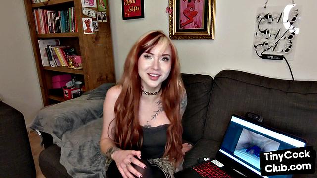 Solo European tattooed amateur babe talks SPH