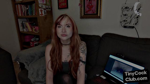 Solo European tattooed amateur babe talks SPH