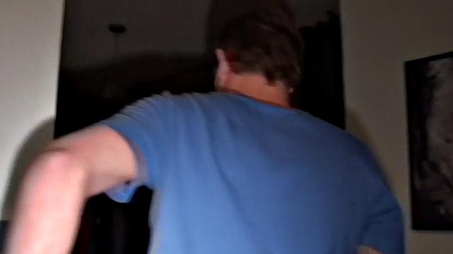 Amateur jockstrap stud gets fucked in ass at home by BF