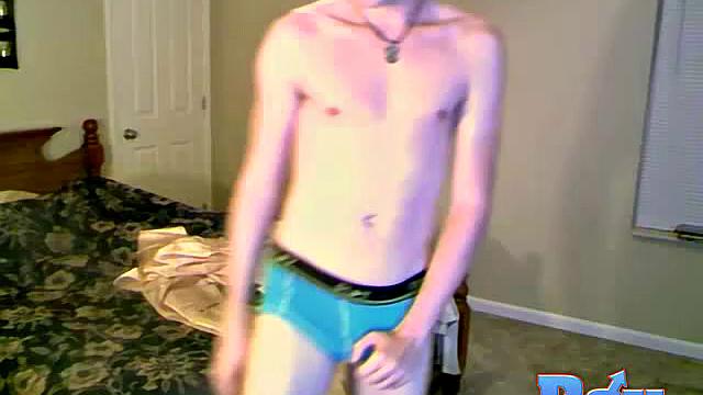 Trace Teases Himself Through his Underwear - Trace