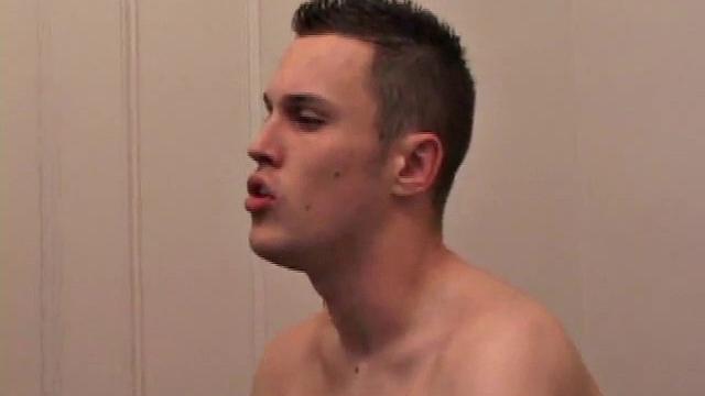 Camden DeMarko is into filming himself jacking off, so it's no surprise he's comfortable getting naked for the camera. On the bed, he takes his clothes off to show us his hot body, before turning his attention to the stiff meat between his legs.