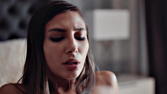 Petite stepdaughter banged after oral by her stepdad