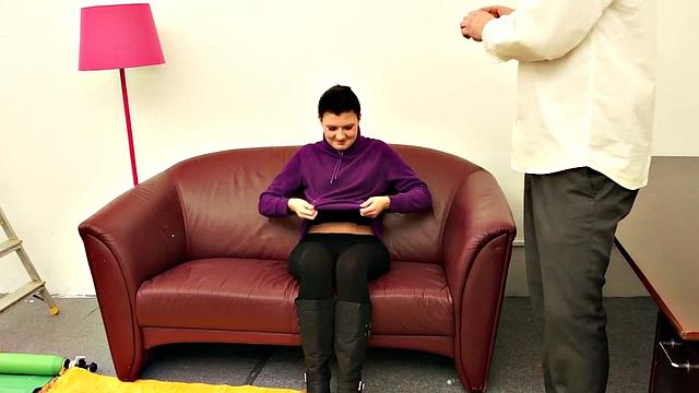 Veronika Rubs Oil On Her Tits And Gets Cock