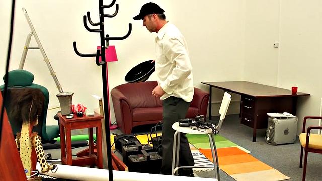 Veronika Rubs Oil On Her Tits And Gets Cock