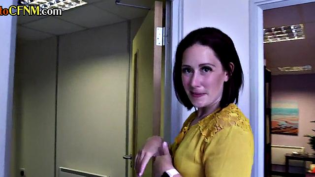 Teasing CFNM nympho sluts jerk off wildly