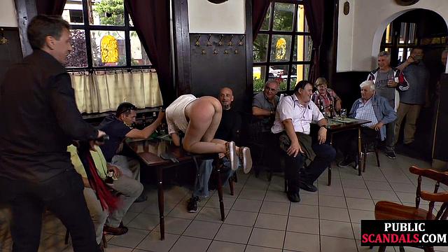 Public ravaged petite submissive