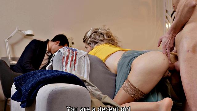 HUNT4K. Girl ignores boyfriend and gives butt to more lover