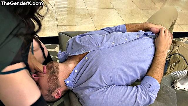 Nasty TS cutie assdrilled by lover