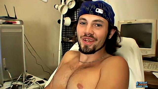 Straight Guy Bam Jerks Off and Cums - Bam