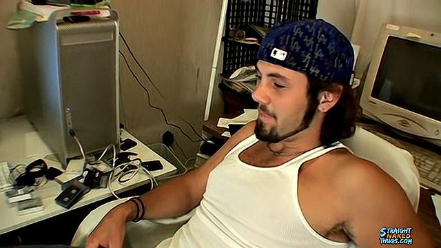 Straight Guy Bam Jerks Off and Cums - Bam