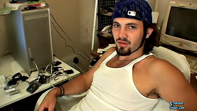 Straight Guy Bam Jerks Off and Cums - Bam