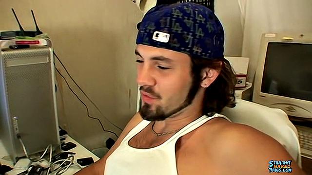Straight Guy Bam Jerks Off and Cums - Bam