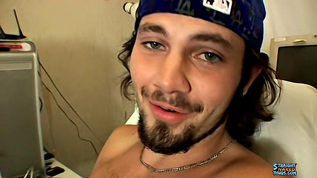 Straight Guy Bam Jerks Off and Cums - Bam