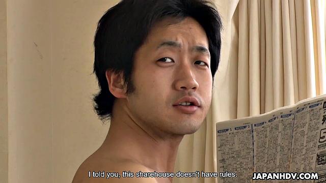 Miyu Shiina welcomes the new renter and then fucks him