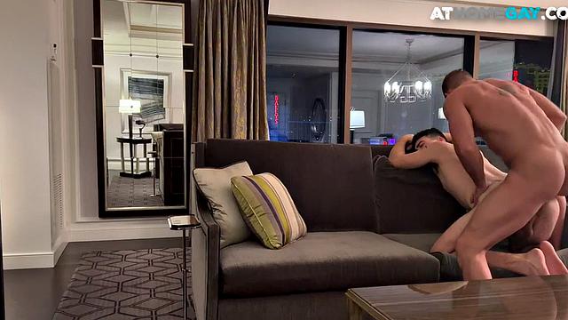 Home stud barebacked by athletic top with a perfect body