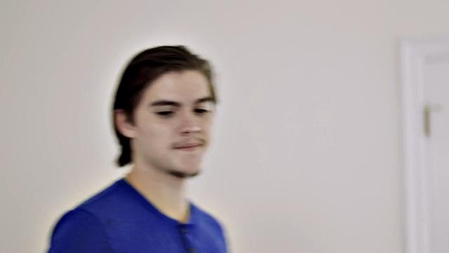 Stunning redhead babe rammed by BF after blowjob