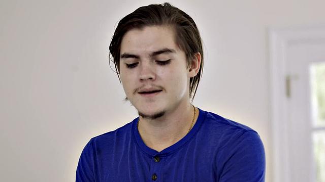 Stunning redhead babe rammed by BF after blowjob