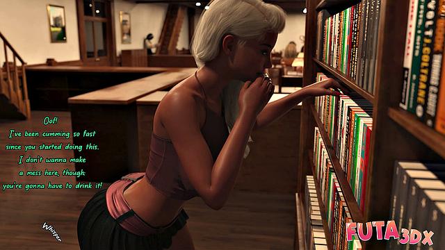 Futa3dX - Hot Brunette Can't Control Herself From Sucking On Her Gf's Big Dick