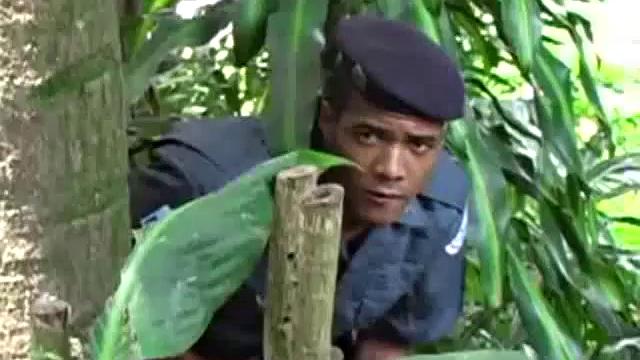 Latino Darrien Leon lurks in the jungle, eager for a chance encounter. He's adorable in his low-rise shorts that get pulled off by Andre Castro. Andre prepares Darrien's ass for fucking by rimming his sweet cheeks.
