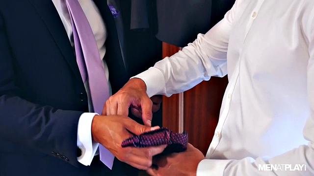 Suited Handyman Gets To Work