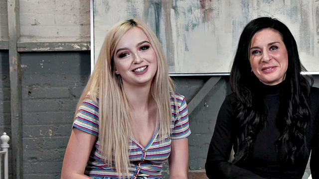 Lezdom MILF gaping asshole of cute babe after assfucking