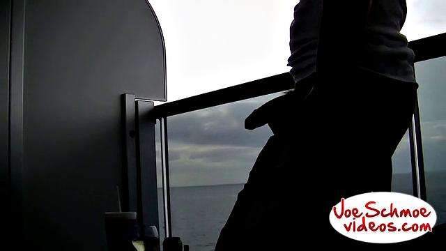Brian gets his cock sucked on a boat