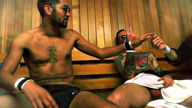 Gangbang slut drilled by hardcore guys in doggystyle