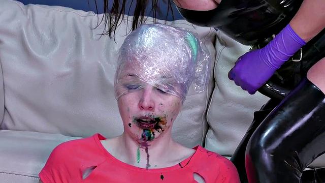 Anal crazy teen in lezdom BDSM scene