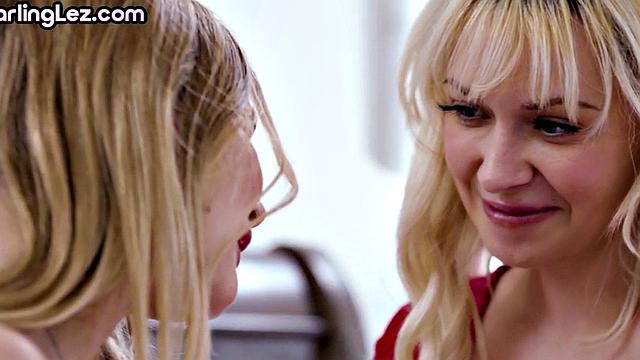 Lesbian MILF teaching 21yo how to lick and finger