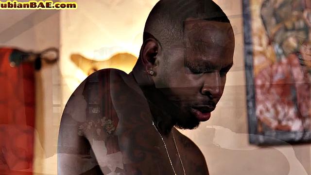 Teasing ebony college babe pleases BF after class