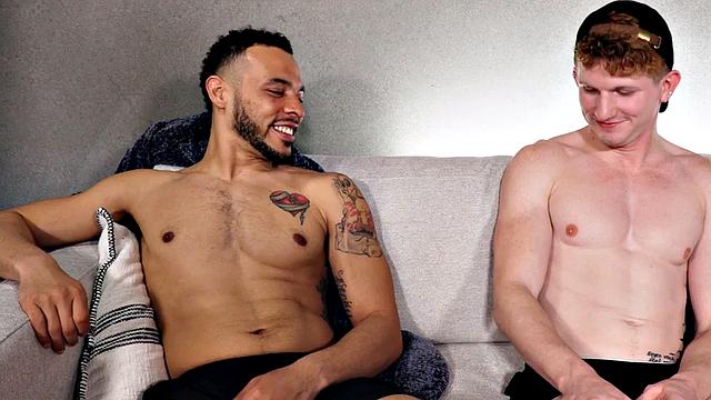 Debut Black stud fucks white bottom after casting