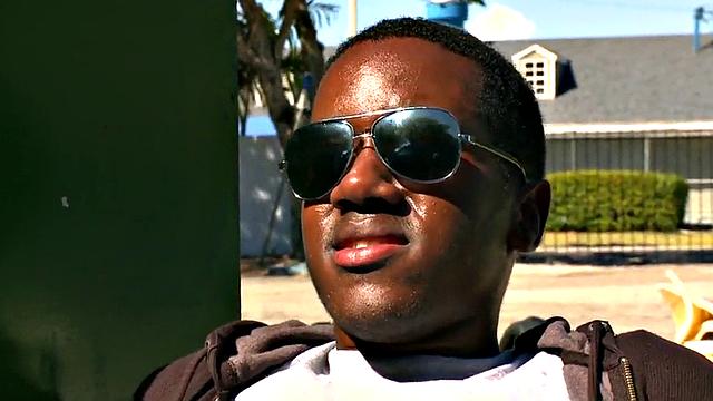 Nubian stud picked up and fucked in public outdoor