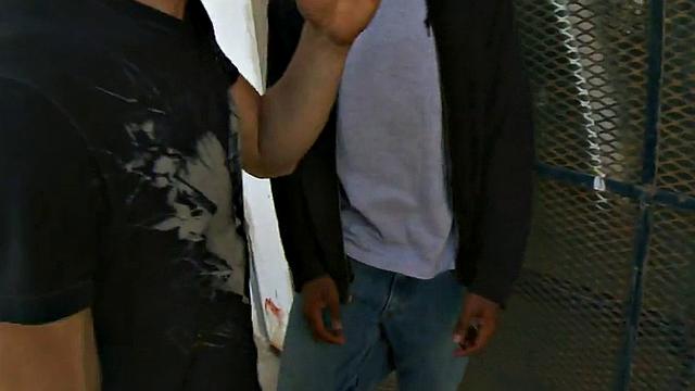 Nubian stud picked up and fucked in public outdoor