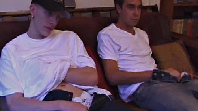 Shane and Vincenzo Stroking Dick