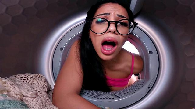 Oiled bigbooty MILF gets doggystyled after licking