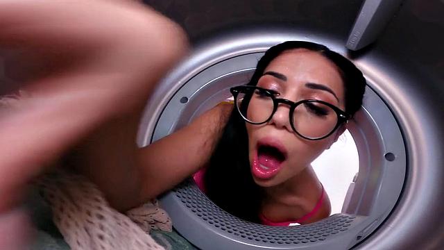 Oiled bigbooty MILF gets doggystyled after licking