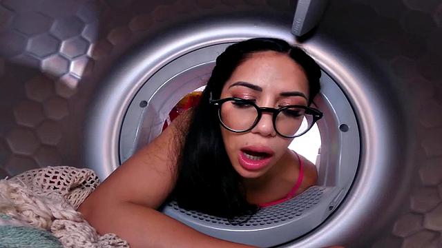 Oiled bigbooty MILF gets doggystyled after licking