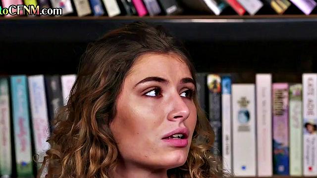 CFNM amateur British femdom joins 21yo in 3some HJ